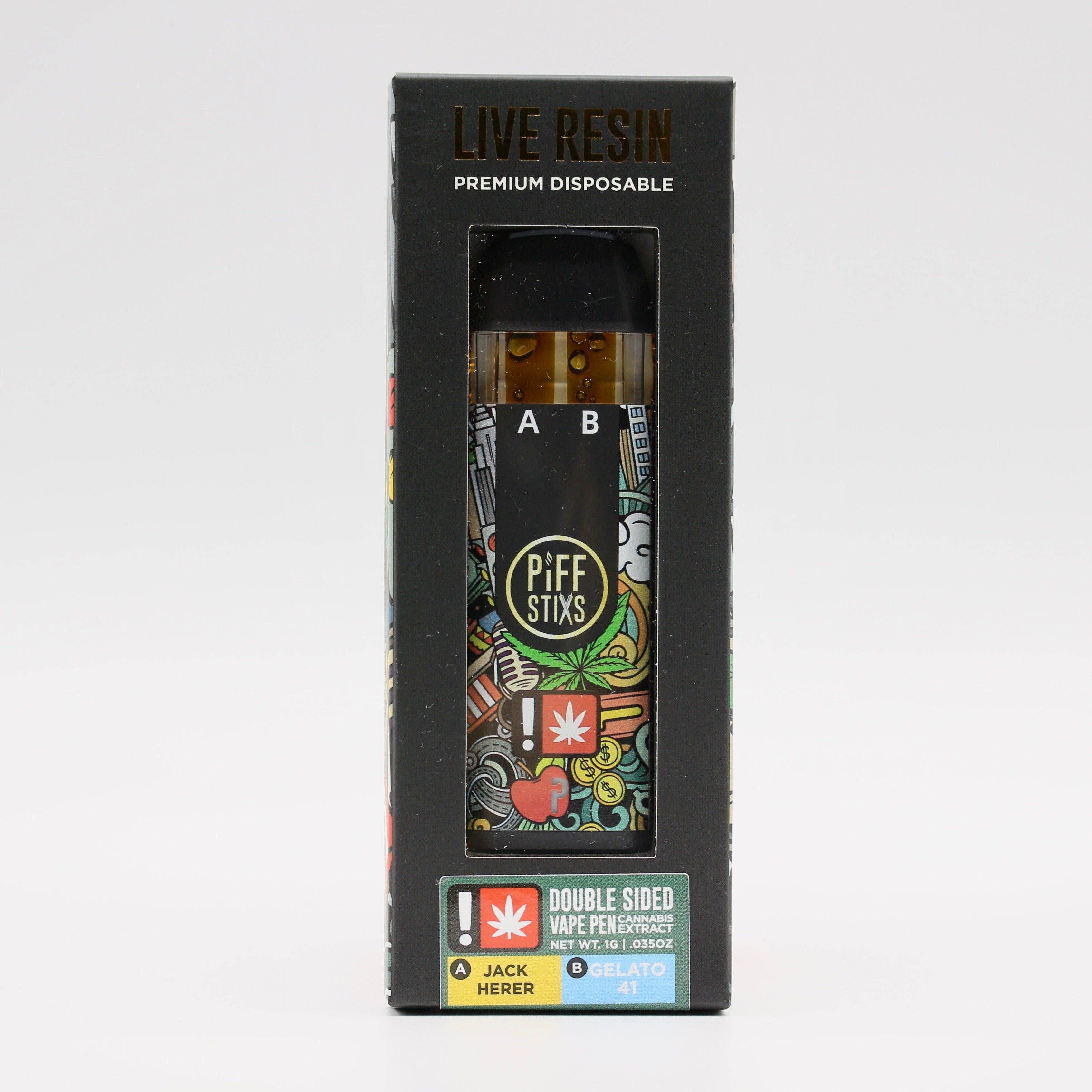 Piff Stix | Jack Herer & Gelato 41 | 1g Double Sided All-In-One ...