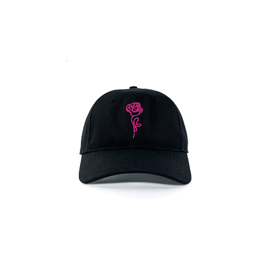 Rose Line Dad Hat // Black