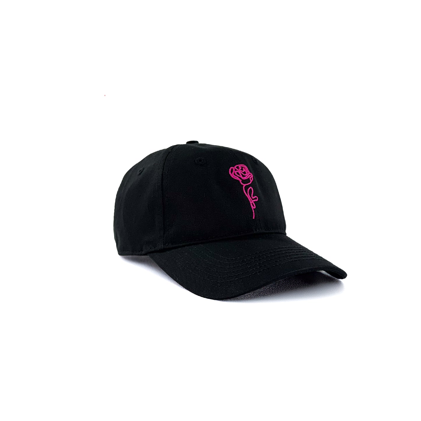 Rose Line Dad Hat // Black