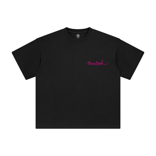 Rose Line Tee // Black